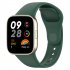 Watch Band Silicone Strap Adjustable Replacement Belt Bracelet Wristband Compatible For Redmi Watch3 Pine Needle Green