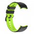 Watch Band Wristband Compatible For Samsung Galaxy Watch5 Watch4 Classic Dual color Sports Silicone Strap white and black