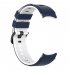 Watch Band Wristband Compatible For Samsung Galaxy Watch5 Watch4 Classic Dual color Sports Silicone Strap white and black