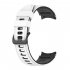 Watch Band Wristband Compatible For Samsung Galaxy Watch5 Watch4 Classic Dual color Sports Silicone Strap white and black