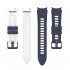 Watch Band Wristband Compatible For Samsung Galaxy Watch5 Watch4 Classic Dual color Sports Silicone Strap white and black