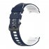 Watch Band Wristband Compatible For Samsung Galaxy Watch5 Watch4 Classic Dual color Sports Silicone Strap white and black