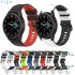 Watch Band Wristband Compatible For Samsung Galaxy Watch5 Watch4 Classic Dual color Sports Silicone Strap white and black