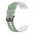 Watch Band Wristband Compatible For Samsung Galaxy Watch5 Watch4 Classic Dual color Sports Silicone Strap white and black