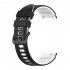 Watch Band Wristband Compatible For Samsung Galaxy Watch5 Watch4 Classic Dual color Sports Silicone Strap white and black