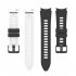Watch Band Wristband Compatible For Samsung Galaxy Watch5 Watch4 Classic Dual color Sports Silicone Strap white and black