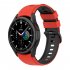Watch Band Wristband Compatible For Samsung Galaxy Watch5 Watch4 Classic Dual color Sports Silicone Strap white and black