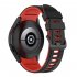 Watch Band Wristband Compatible For Samsung Galaxy Watch5 Watch4 Classic Dual color Sports Silicone Strap white and black