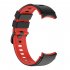 Watch Band Wristband Compatible For Samsung Galaxy Watch5 Watch4 Classic Dual color Sports Silicone Strap white and black