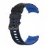 Watch Band Wristband Compatible For Samsung Galaxy Watch5 Watch4 Classic Dual color Sports Silicone Strap white and black