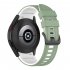 Watch Band Wristband Compatible For Samsung Galaxy Watch5 Watch4 Classic Dual color Sports Silicone Strap white and black