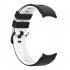 Watch Band Wristband Compatible For Samsung Galaxy Watch5 Watch4 Classic Dual color Sports Silicone Strap white and black