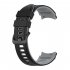 Watch Band Wristband Compatible For Samsung Galaxy Watch5 Watch4 Classic Dual color Sports Silicone Strap white and black