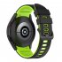 Watch Band Wristband Compatible For Samsung Galaxy Watch5 Watch4 Classic Dual color Sports Silicone Strap white and black