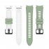 Watch Band Wristband Compatible For Samsung Galaxy Watch5 Watch4 Classic Dual color Sports Silicone Strap white and black