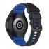 Watch Band Wristband Compatible For Samsung Galaxy Watch5 Watch4 Classic Dual color Sports Silicone Strap white and black