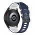 Watch Band Wristband Compatible For Samsung Galaxy Watch5 Watch4 Classic Dual color Sports Silicone Strap white and black