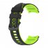 Watch Band Wristband Compatible For Samsung Galaxy Watch5 Watch4 Classic Dual color Sports Silicone Strap white and black