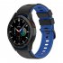 Watch Band Wristband Compatible For Samsung Galaxy Watch5 Watch4 Classic Dual color Sports Silicone Strap white and black