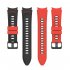 Watch Band Wristband Compatible For Samsung Galaxy Watch5 Watch4 Classic Dual color Sports Silicone Strap white and black