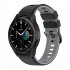 Watch Band Wristband Compatible For Samsung Galaxy Watch5 Watch4 Classic Dual color Sports Silicone Strap white and black