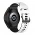 Watch Band Wristband Compatible For Samsung Galaxy Watch5 Watch4 Classic Dual color Sports Silicone Strap white and black