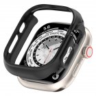 Watch Case Shockproof Half Wrapped Protective Cover Replacement Case Compatible For Iwatch 8 Ultra 49mm black