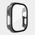 Watch Cover Scratch Proof Protective Case Hollow Frame Screen Protector Compatible For Iwatch Ultra 49mm silver