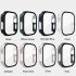 Watch Cover Scratch Proof Protective Case Hollow Frame Screen Protector Compatible For Iwatch Ultra 49mm silver