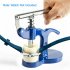 Watch Repair Tool Kit Wrench Screw Case Remover Tool With Compression Springs Slip resistant Aluminum Alloy Watch Back Pressing Tool Set For Watch Repair Blue w
