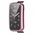 Watch Screen Protector All inclusive Protective Cover Case Accessories Compatible For Xiaomi Band 7 Pro Electroplating pink