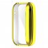 Watch Screen Protector All inclusive Protective Cover Case Accessories Compatible For Xiaomi Band 7 Pro Electroplating pink
