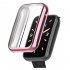 Watch Screen Protector All inclusive Protective Cover Case Accessories Compatible For Xiaomi Band 7 Pro Electroplating pink