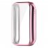 Watch Screen Protector All inclusive Protective Cover Case Accessories Compatible For Xiaomi Band 7 Pro Electroplating pink
