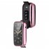 Watch Screen Protector All inclusive Protective Cover Case Accessories Compatible For Xiaomi Band 7 Pro Electroplating pink