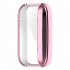 Watch Screen Protector All inclusive Protective Cover Case Accessories Compatible For Xiaomi Band 7 Pro Electroplating pink