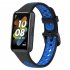 Watch Strap Compatible For Huawei Band 7 Replacement Two color Bracelet Wristband Breathable Contrast Color Watchband black grey