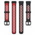 Watch Strap Compatible For Huawei Band 7 Replacement Two color Bracelet Wristband Breathable Contrast Color Watchband black grey