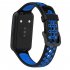 Watch Strap Compatible For Huawei Band 7 Replacement Two color Bracelet Wristband Breathable Contrast Color Watchband black grey
