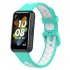 Watch Strap Compatible For Huawei Band 7 Replacement Two color Bracelet Wristband Breathable Contrast Color Watchband black grey