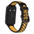 Watch Strap Compatible For Huawei Band 7 Replacement Two color Bracelet Wristband Breathable Contrast Color Watchband black grey