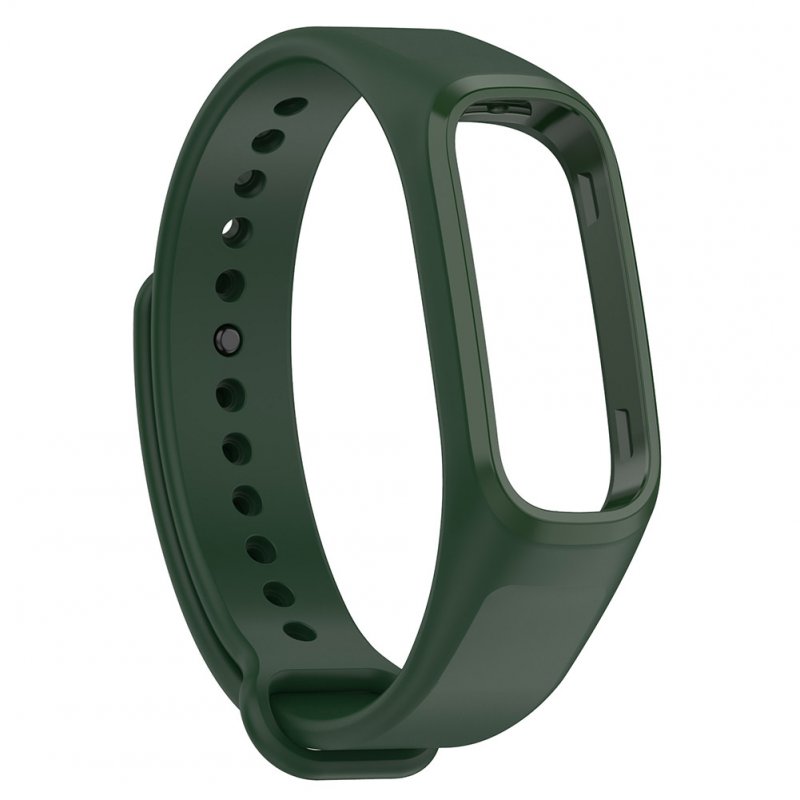 Watch Strap Fashionable Soft Wristband Adjustable Replacement Watchband Compatible For Oppo Band Bracelet Accessories olive