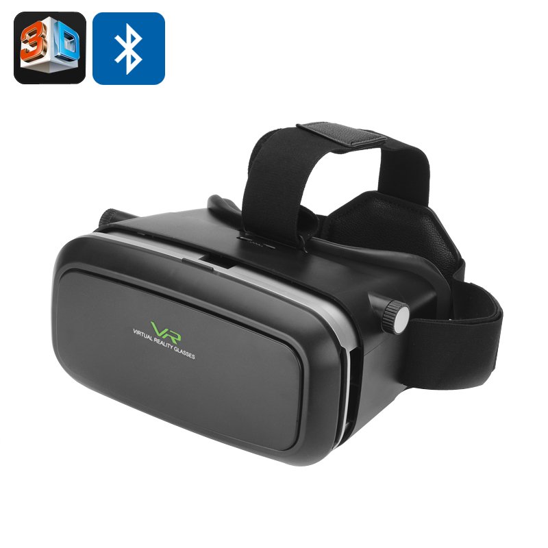 3D VR Glasses with Bluetooth Remote