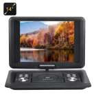 Watch movies  play games or read e books on the portable DVD player with a 14 inch screen with a 270 degree swivel