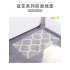 Water Absorption Flocking Surface Geometric Printing Mat for Living Room Bathroom