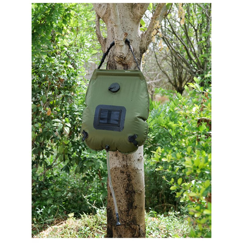 Water Bags For Outdoor Camping Hiking Solar Shower Bag 20L Heating Camping Shower Bag ArmyGreen