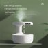 Water Drop Suspension Countercurrent Humidifier with 800ml Water Tank Fine Mist Purifier for Home Office Bedroom White
