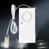 Water Leak Alarm Flood Level Overflow Detector Sensor Alert Home Security white