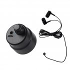 Water Leakage Detector Wall Pipe Leaking Sound Amplification Noise Reduction Water Leak Detection Alarm Device black