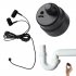 Water Leakage Detector Wall Pipe Leaking Sound Amplification Noise Reduction Water Leak Detection Alarm Device black